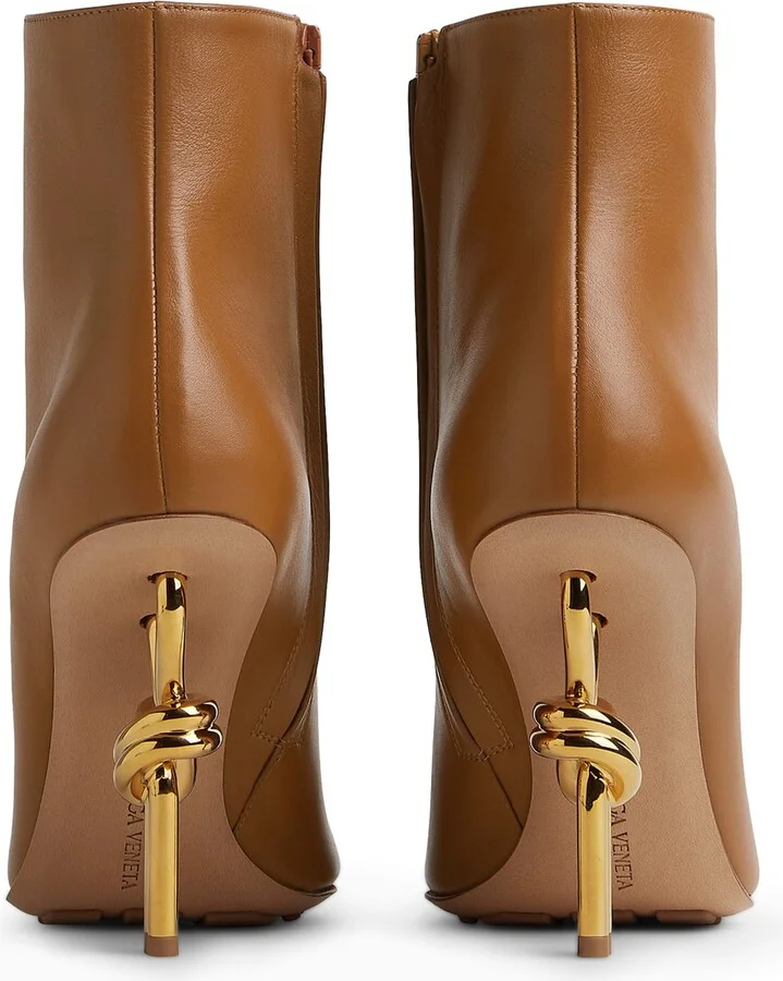 Bottega Veneta Calfskin Heeled Ankle Boots 90 - Image 2