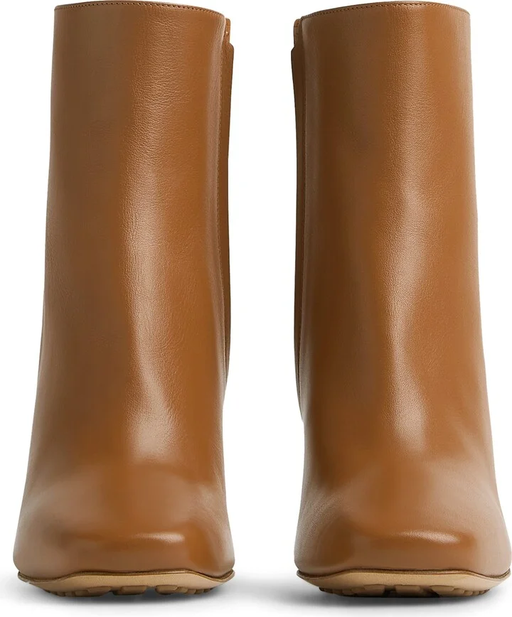 Bottega Veneta Calfskin Heeled Ankle Boots 90 - Image 4