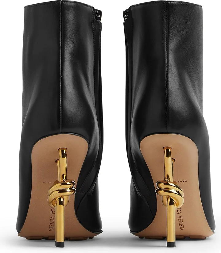 Bottega Veneta Calfskin Heeled Ankle Boots 90 - Image 2