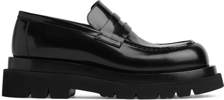 Bottega Veneta Calfskin Lug Flatform Loafers 55
