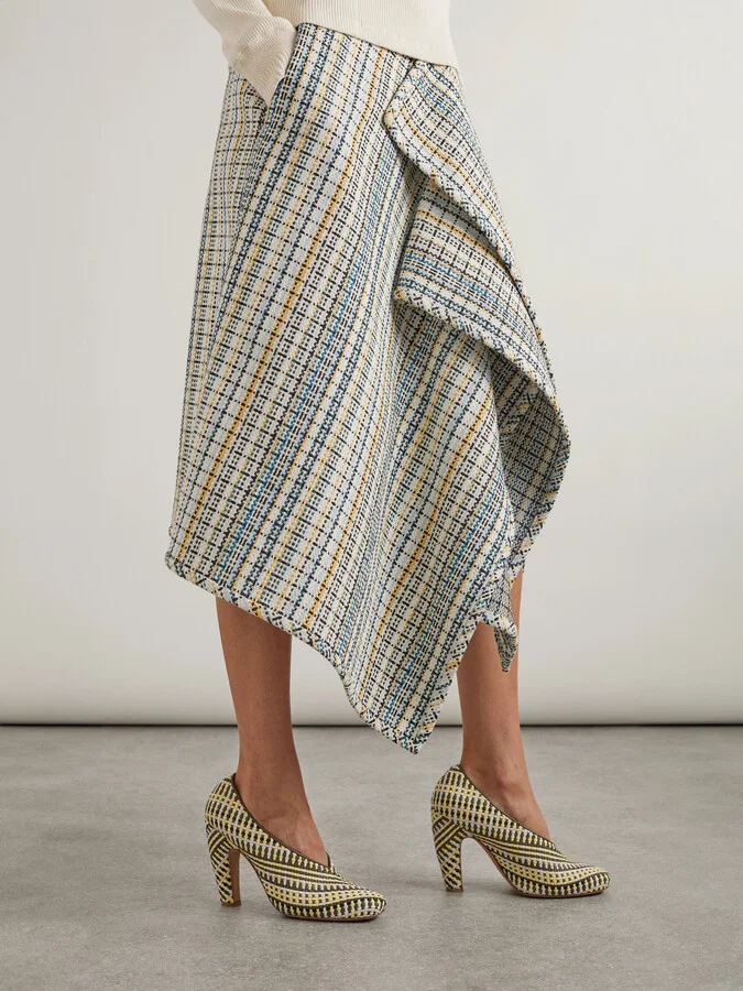Bottega Veneta - Canalazzo Intrecciato Leather Pumps - White - Image 2