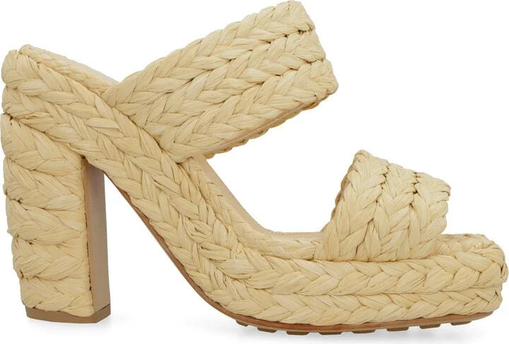 Bottega Veneta Canalazzo Raffia Mules - Image 2