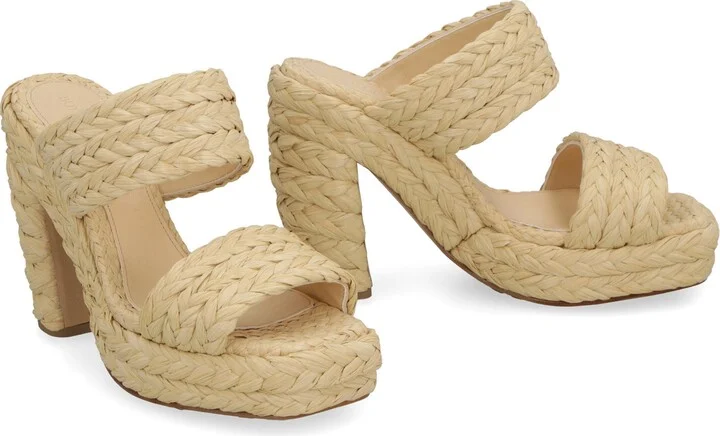 Bottega Veneta Canalazzo Raffia Mules - Image 3