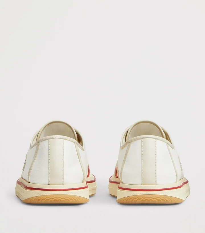 Bottega Veneta Canvas Leather-Trim Eliot Low-Top Sneakers - Image 4