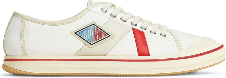 Bottega Veneta Canvas Leather-Trim Eliot Low-Top Sneakers