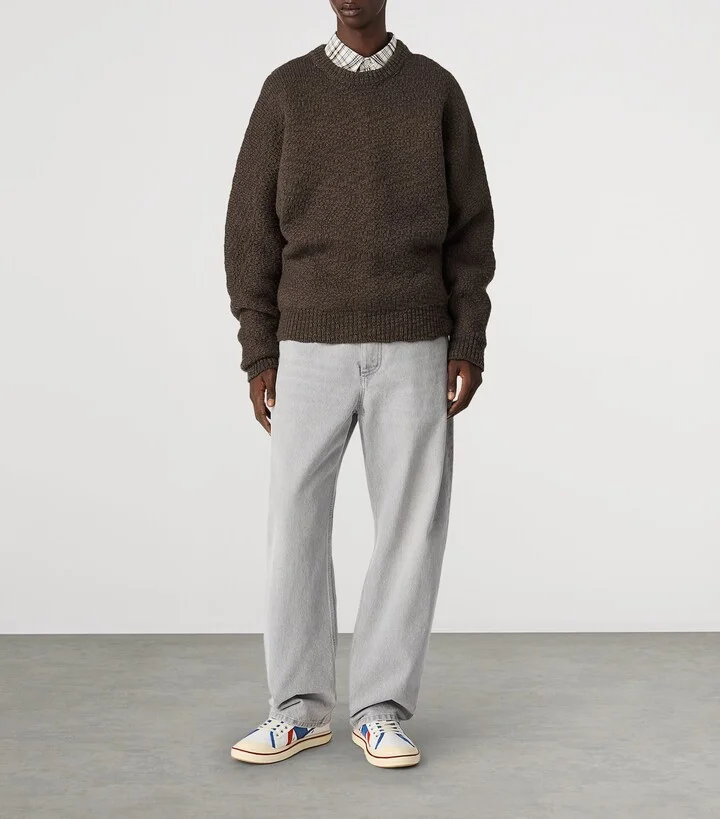 Bottega Veneta Canvas Leather-Trim Eliot Sneakers - Image 2