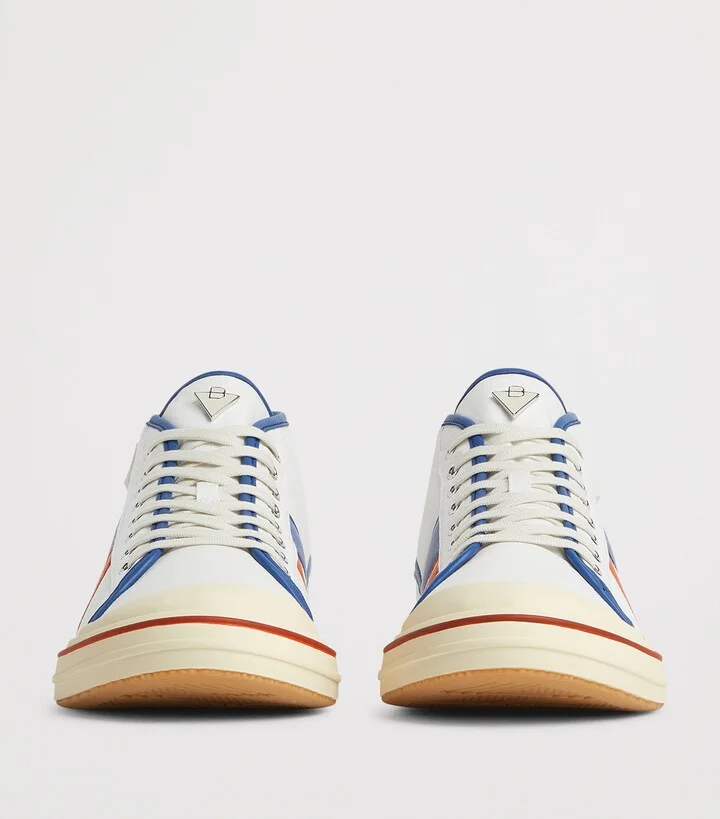 Bottega Veneta Canvas Leather-Trim Eliot Sneakers - Image 5