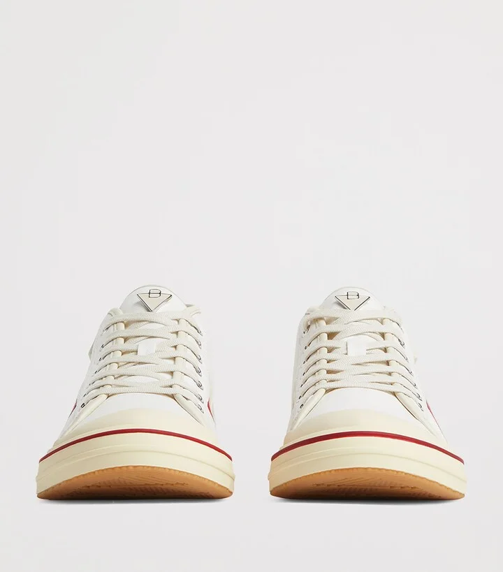 Bottega Veneta Canvas Leather-Trim Eliot Sneakers - Image 3