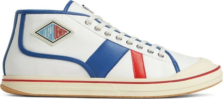 Bottega Veneta Canvas Leather-Trim Eliot Sneakers