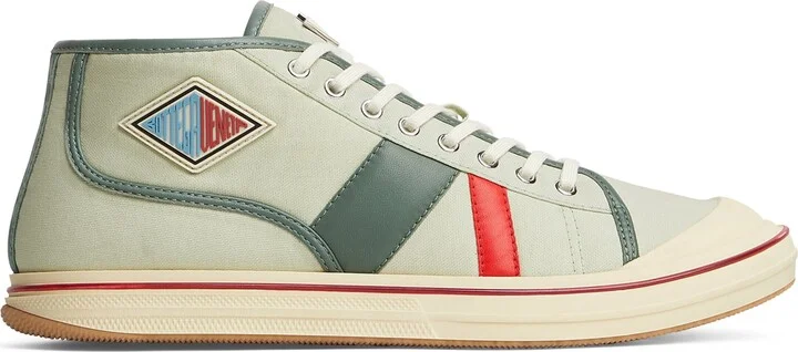 Bottega Veneta Canvas Leather-Trim Eliot Sneakers