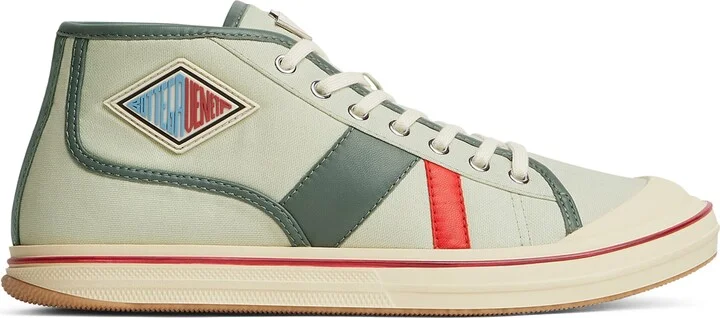 Bottega Veneta Canvas Leather-Trim Eliot Sneakers