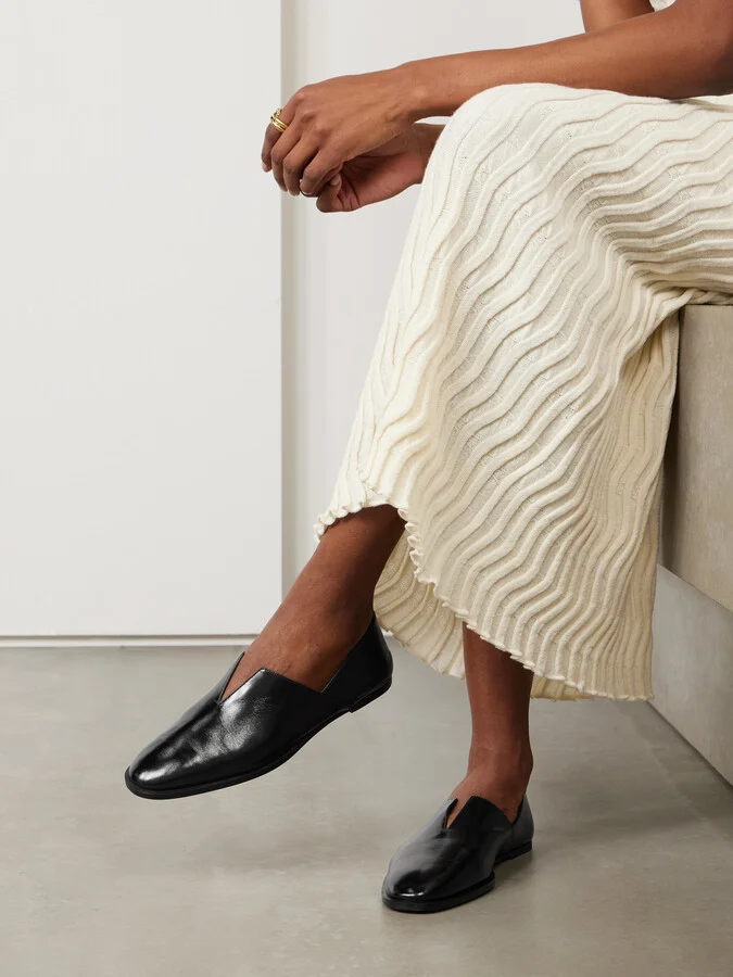 Bottega Veneta - Cha Cha Leather Loafers - Black - Image 2