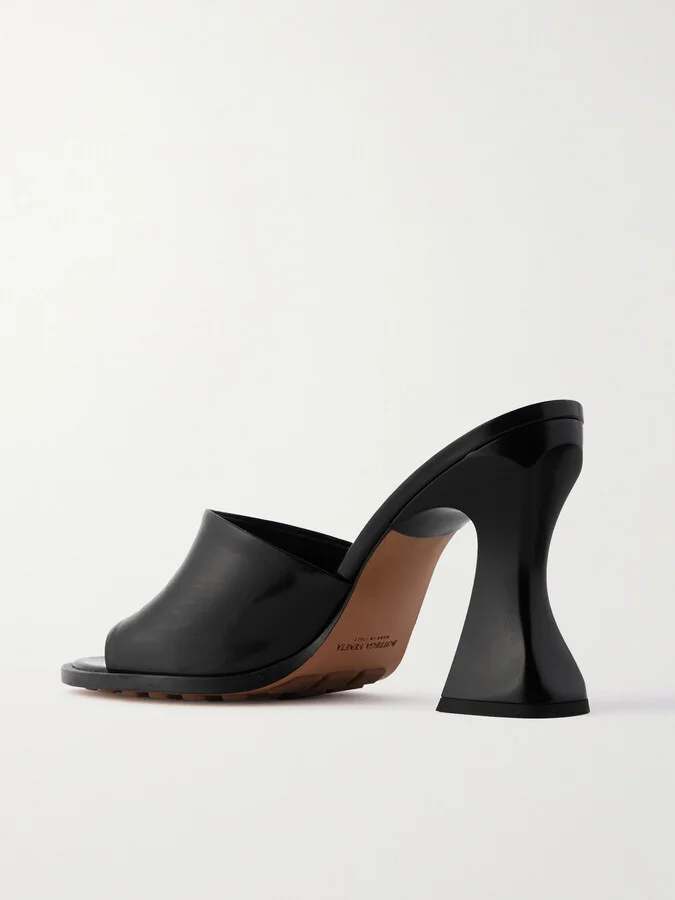 Bottega Veneta - Cha-cha Patent-leather Mules - Black - Image 3