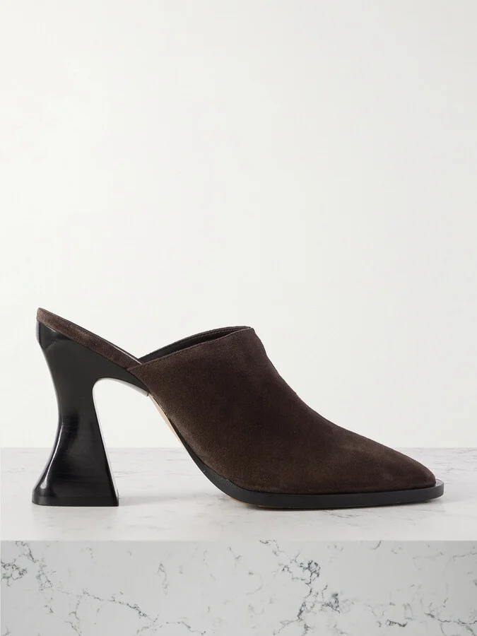 Bottega Veneta - Cha-cha Suede Mules - Brown