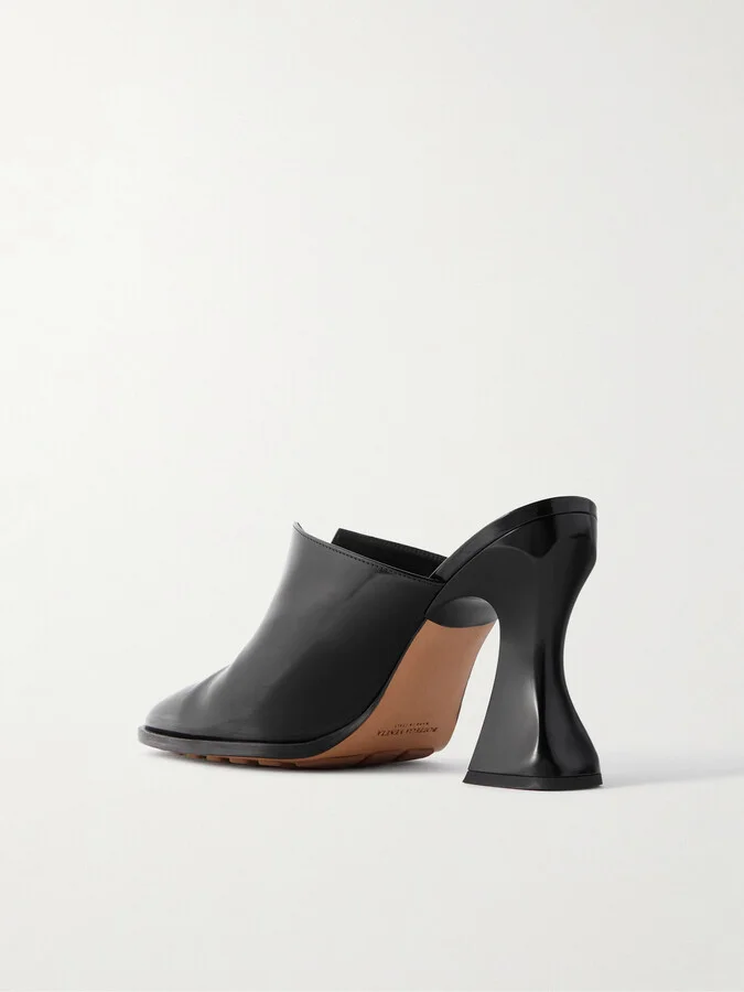 Bottega Veneta - Cha-cha Vinyl Mules - Black - Image 3