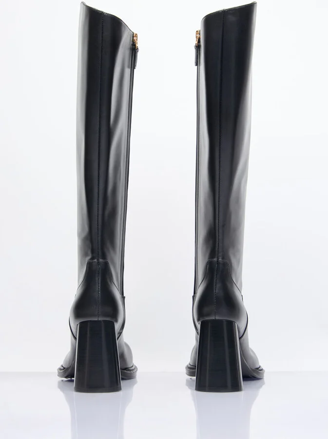 Bottega Veneta Cliff Heeled Boots - Woman Boots Black Eu - 39 - Image 5