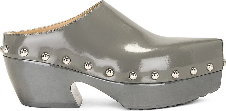 Bottega Veneta Clog Mule in Grey