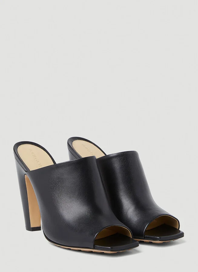 Bottega Veneta Curved Heel Mules - Woman Heels Black Eu - 39 - Image 2