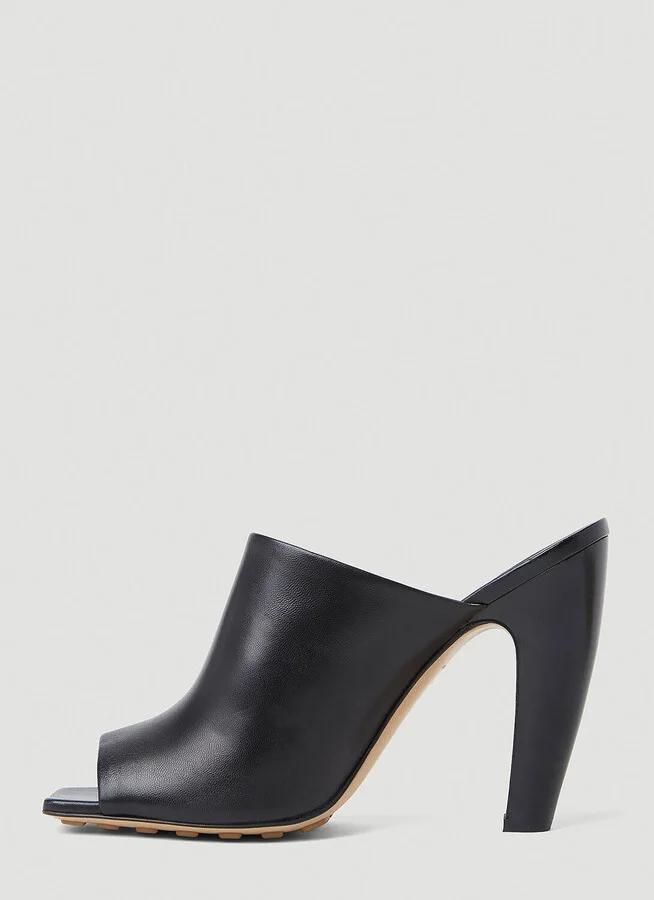 Bottega Veneta Curved Heel Mules - Woman Heels Black Eu - 39 - Image 3