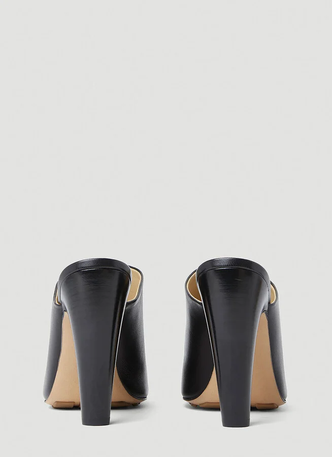 Bottega Veneta Curved Heel Mules - Woman Heels Black Eu - 39 - Image 4