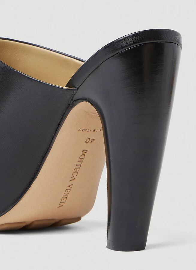 Bottega Veneta Curved Heel Mules - Woman Heels Black Eu - 39 - Image 5
