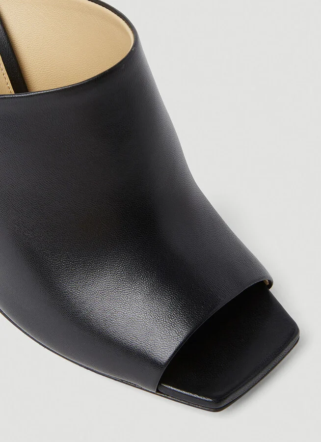 Bottega Veneta Curved Heel Mules - Woman Heels Black Eu - 39 - Image 6