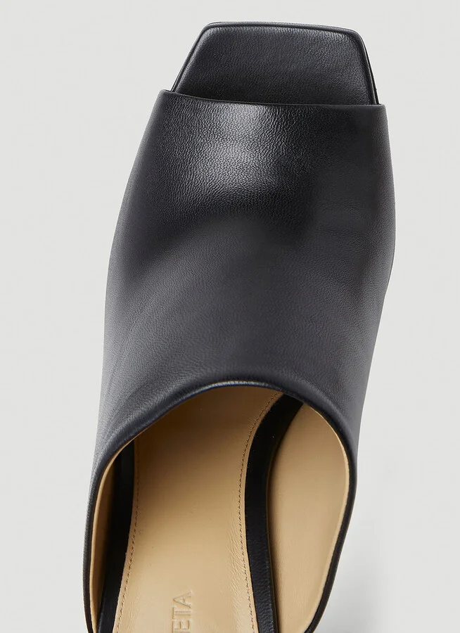 Bottega Veneta Curved Heel Mules - Woman Heels Black Eu - 39 - Image 7