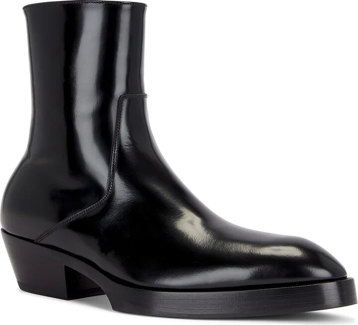 Bottega Veneta Dalton Zipped Ankle Boot in Black - Image 2