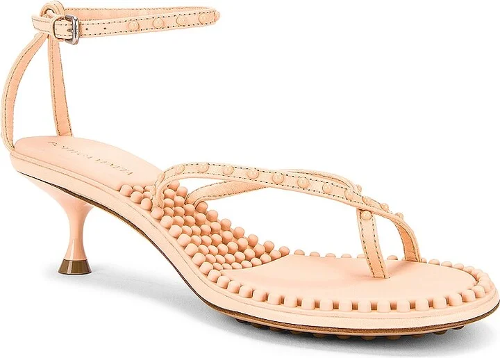 Bottega Veneta Dot Ankle Strap Sandals in Neutral - Image 2