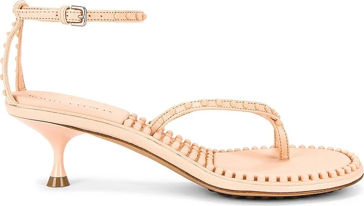 Bottega Veneta Dot Ankle Strap Sandals in Neutral