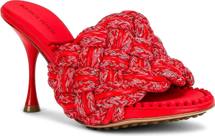 Bottega Veneta Dot Sandals in Red - Image 2