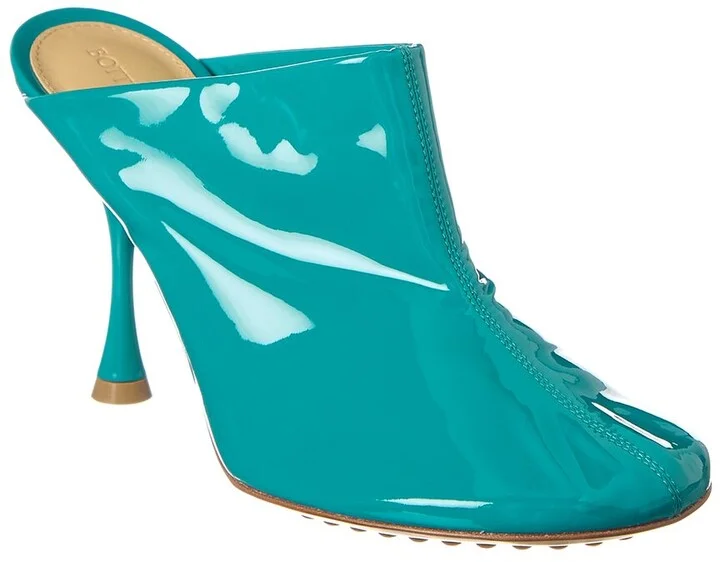 Bottega Veneta Dot Sock Patent Mule