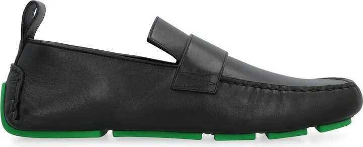 Bottega Veneta Driver Leather Loafers - Image 2