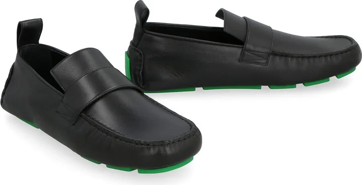 Bottega Veneta Driver Leather Loafers - Image 3