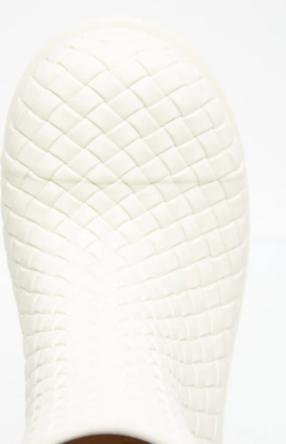 Bottega Veneta Fireman Intreccio Ankle Boots - Woman Boots White Eu - 41 - Image 7
