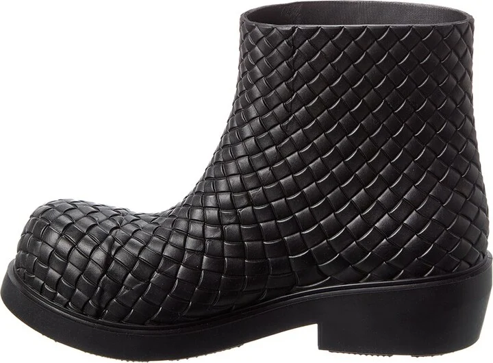 Bottega Veneta Fireman Intreccio Rubber Boot - Image 2