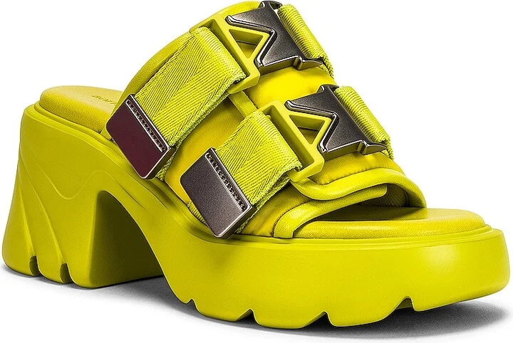 Bottega Veneta Flash Buckle Mule Sandals in Yellow - Image 2