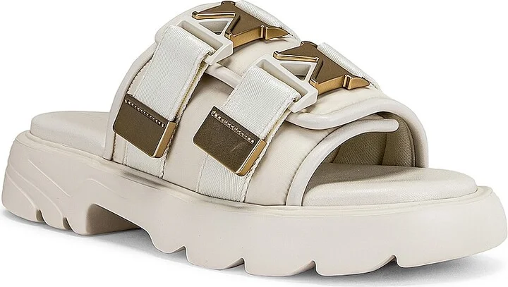 Bottega Veneta Flash Buckle Sandals in White - Image 2