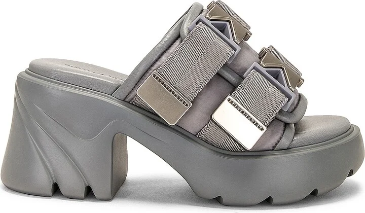 Bottega Veneta Flash Mule Sandal in Grey