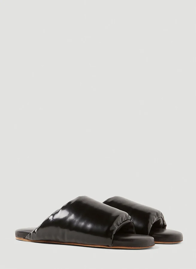 Bottega Veneta Flat Padded Sandals - Woman Sandals Black Eu - 39 - Image 2