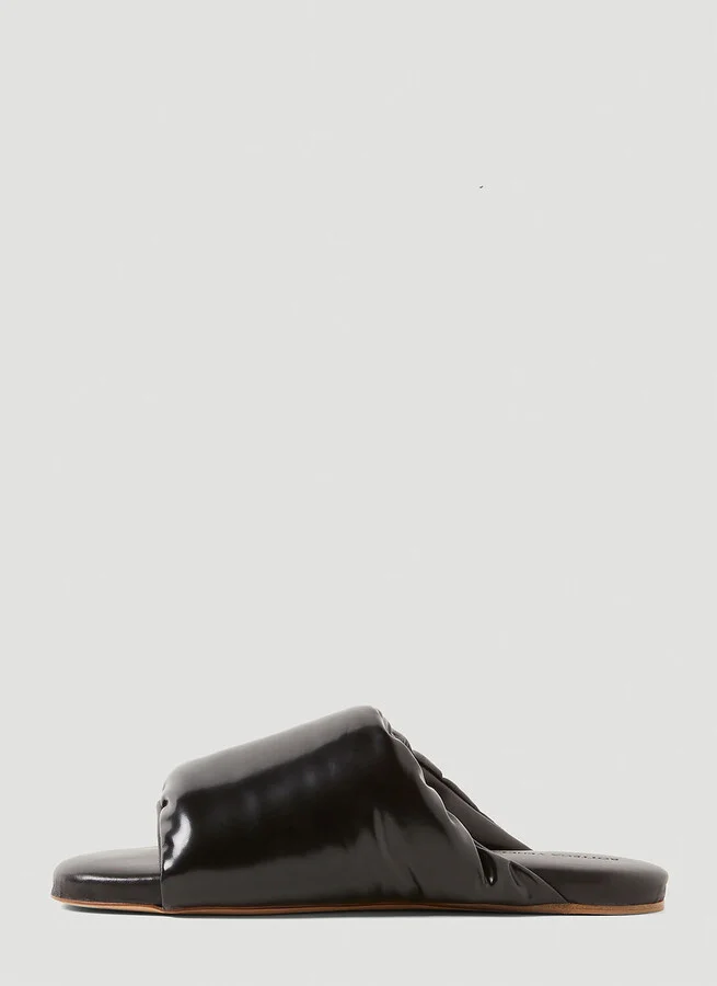 Bottega Veneta Flat Padded Sandals - Woman Sandals Black Eu - 39 - Image 3