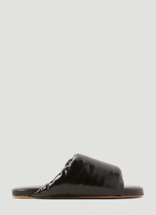 Bottega Veneta Flat Padded Sandals - Woman Sandals Black Eu - 39