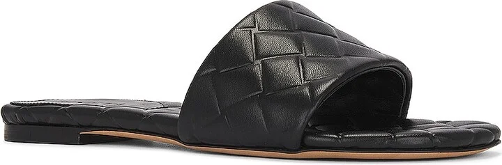 Bottega Veneta Flat Sandal in Black - Image 2