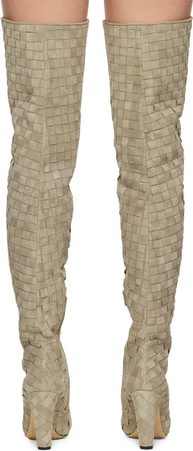Bottega Veneta Gray Canalazzo Boots - Image 2