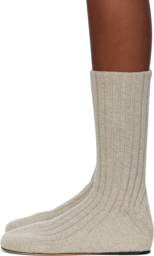 Bottega Veneta Gray Domenica Boots - Image 3