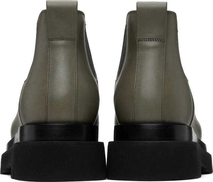 Bottega Veneta Gray Lug Chelsea Boots - Image 2