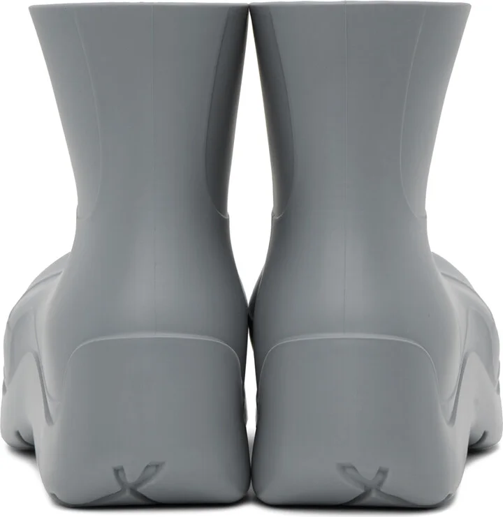 Bottega Veneta Gray Puddle Boots - Image 2