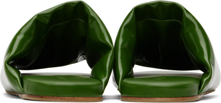 Bottega Veneta Green Cushion Slides - Image 2