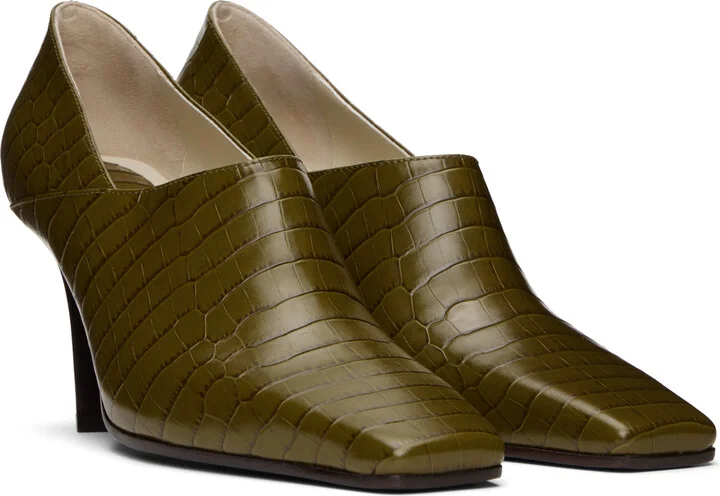 Bottega Veneta Green Lewis Heels - Image 4