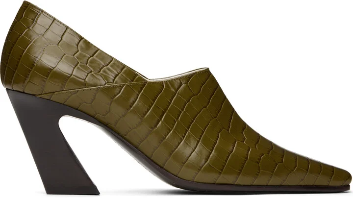 Bottega Veneta Green Lewis Heels
